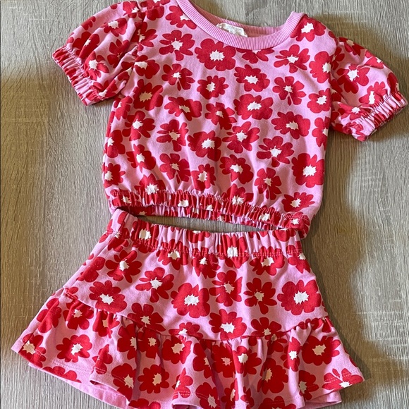 Jessica Simpson floral matching set girl - Picture 1 of 5